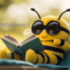 本を読んでいる蜂が喋ってる